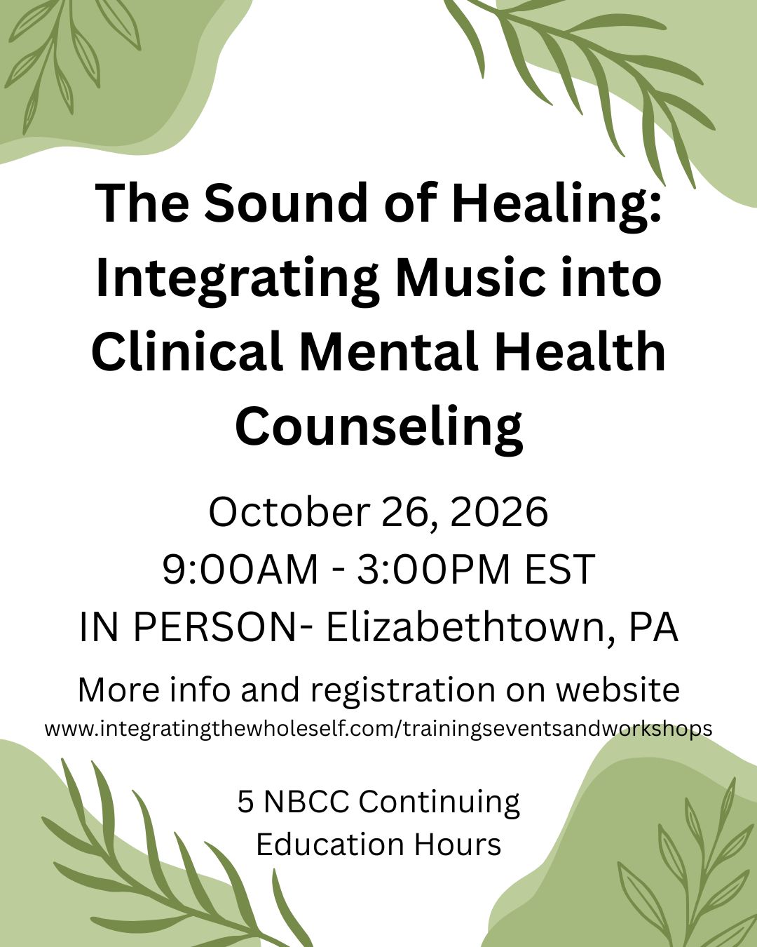 The Sound of Healing: Integrating Music into Clinical Mental Health Practice